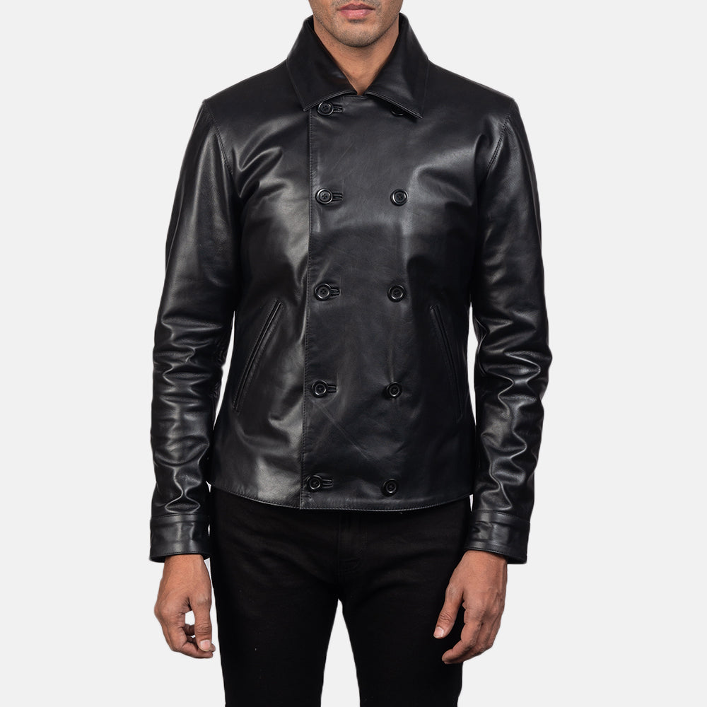 Men's Mod Black Leather Jacket