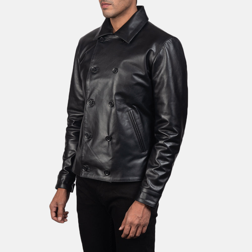 Men's Mod Black Leather Jacket