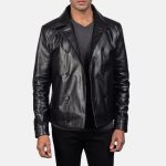 Men's Mod Black Leather Jacket