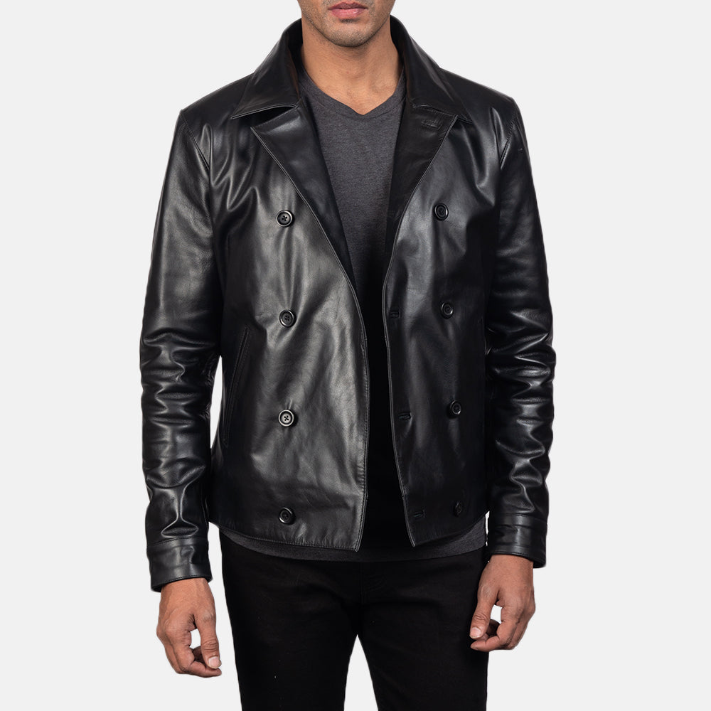 Men's Mod Black Leather Jacket