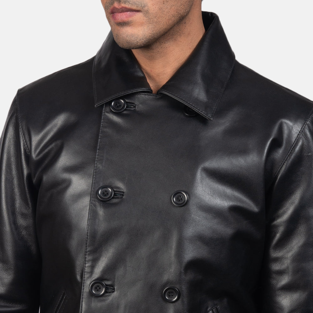 Men's Mod Black Leather Jacket