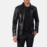 Men's Mystical Black Leather Jacket