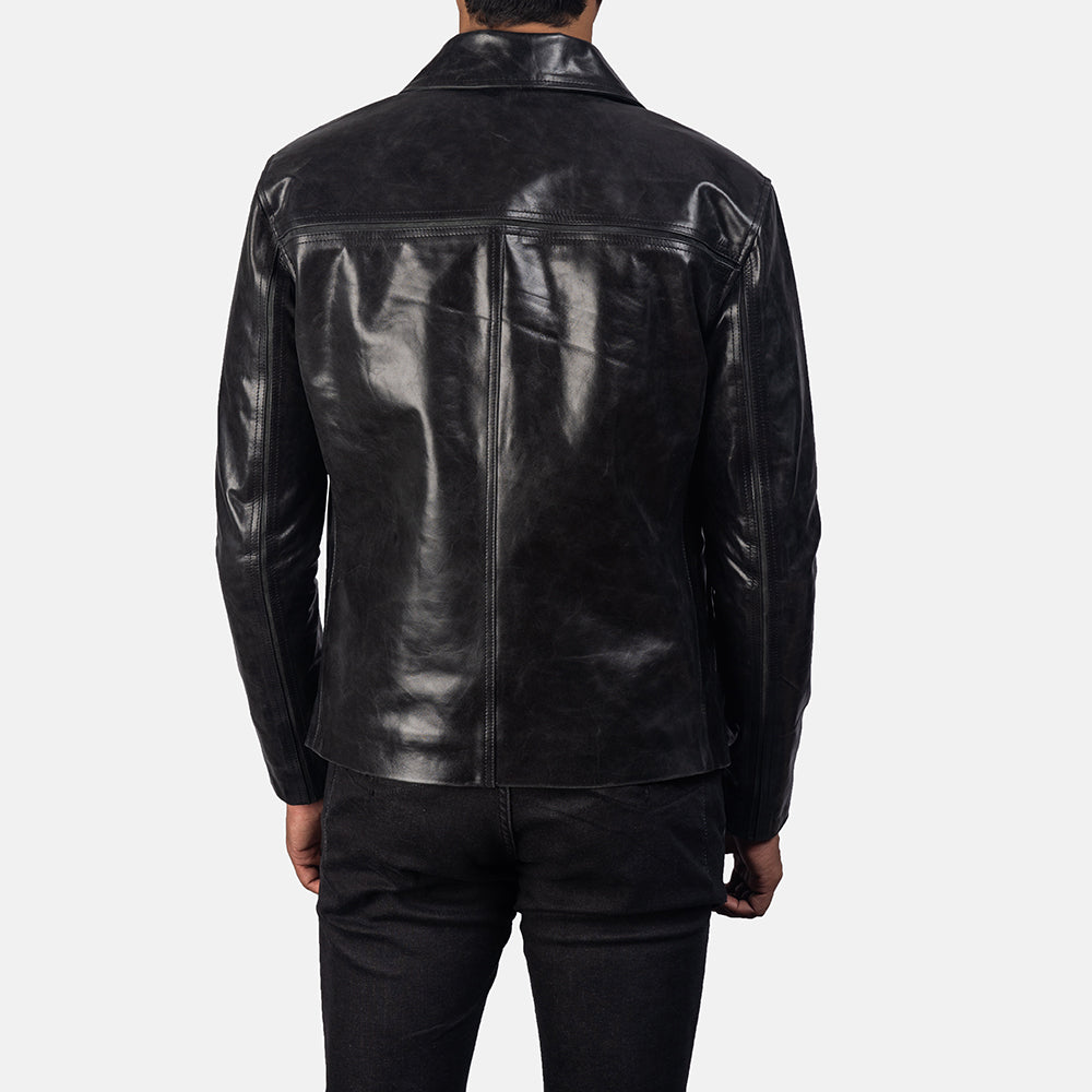Men's Mystical Black Leather Jacket