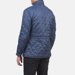 Men's Nelson Quilted Blue Windbreaker Jacket
