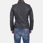 Men's Sergeant Black Leather Jacket
