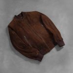 Men's Shane Mocha Suede Leather Bomber Jacket
