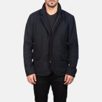 Men's Thomas Black Premium Wool Jacket