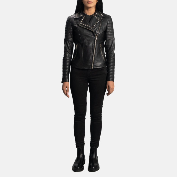 Women_27s_Sally_Mae_Studded_Black_Leather_Biker_Jacket