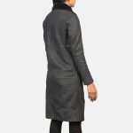 Women's Alina Shearling Black Leather Coat