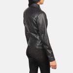 Women's Tomachi Black Real Sheepskin Leather Jacket