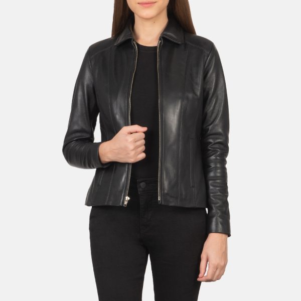 Women's Colette Black Leather Jacket