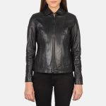 Women's Colette Black Leather Jacket
