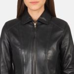 Women's Colette Black Leather Jacket