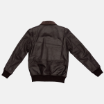 Men's A-2 Aviator Fur Brown Leather Jacket