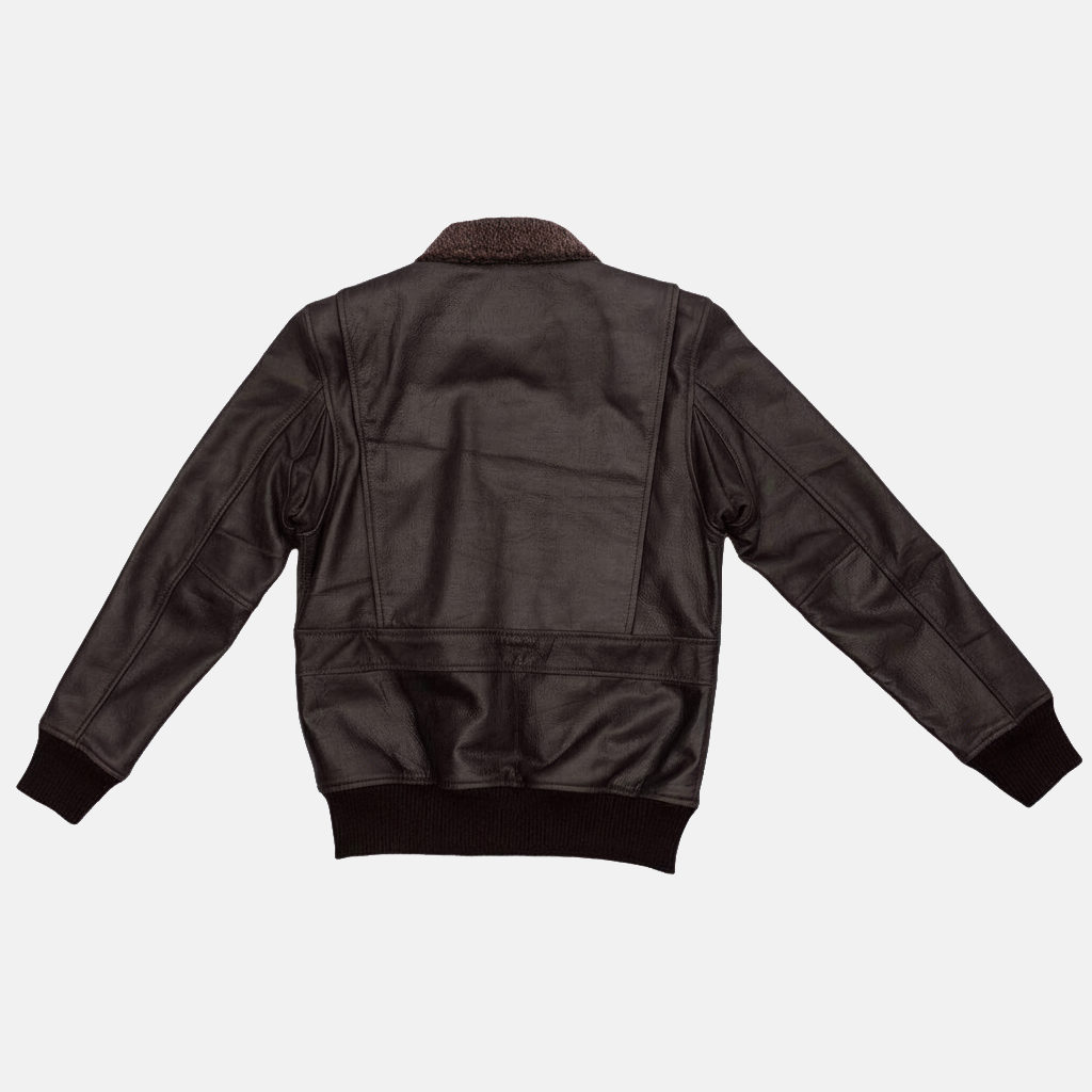 Men's A-2 Aviator Fur Brown Leather Jacket