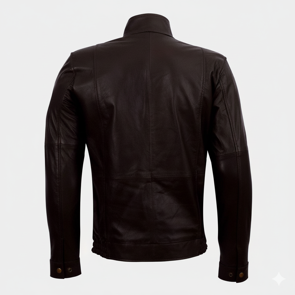 Men's Kalash Brown Motorcycle Biker Leather Jacket