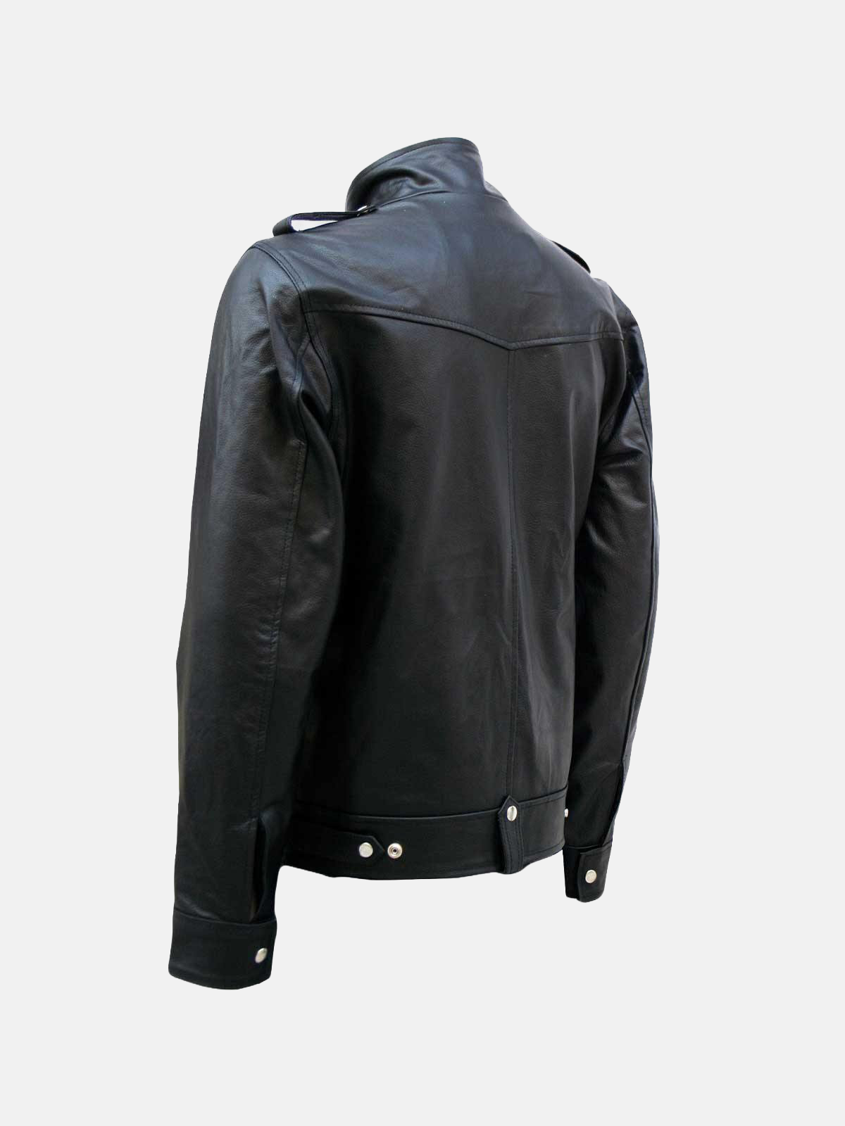 Men's Black Designer Biker Leather Jacket
