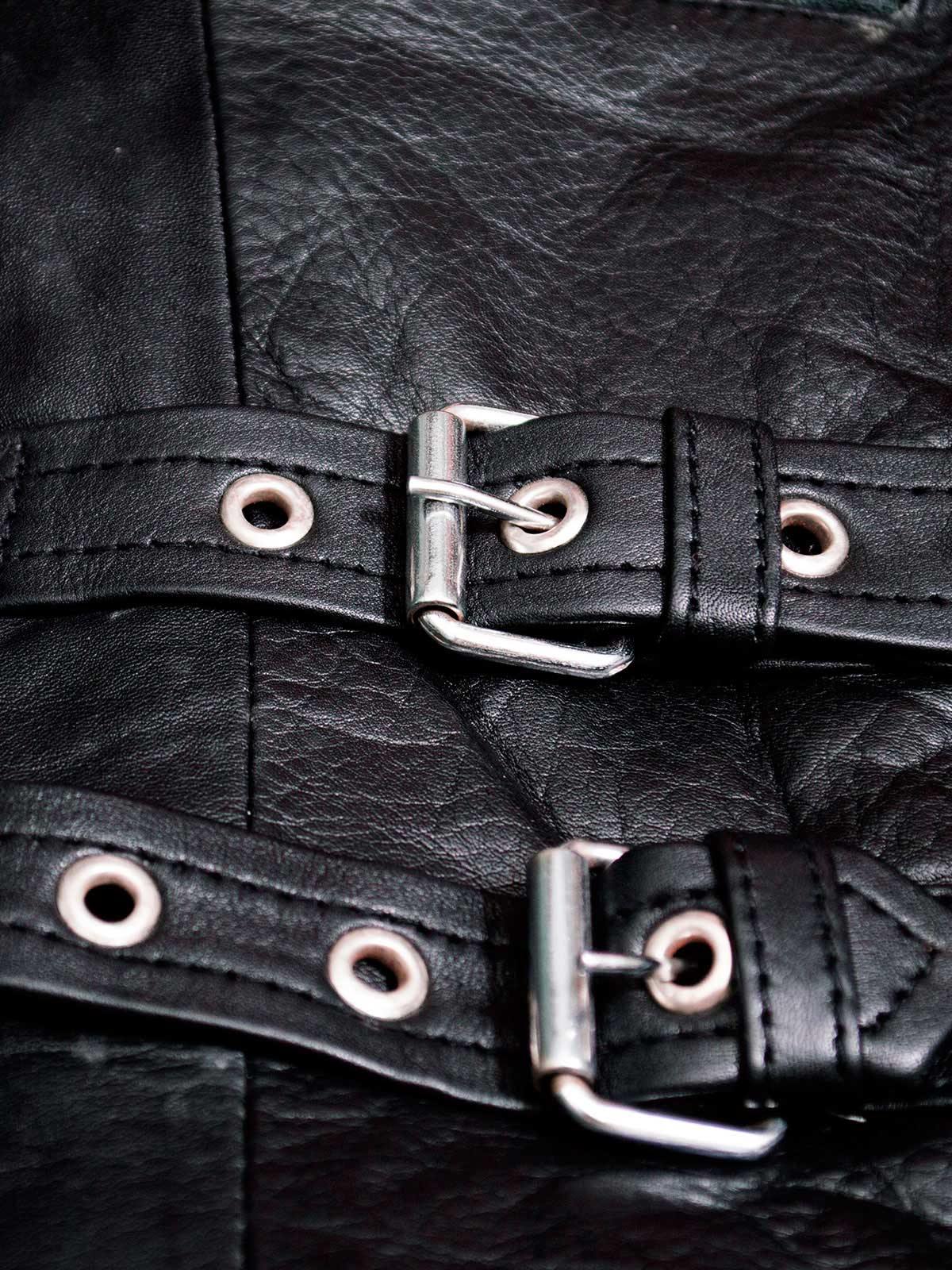Women's Black Sheepskin Biker Leather Jacket