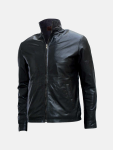 Men's Biker Black Leather Jacket