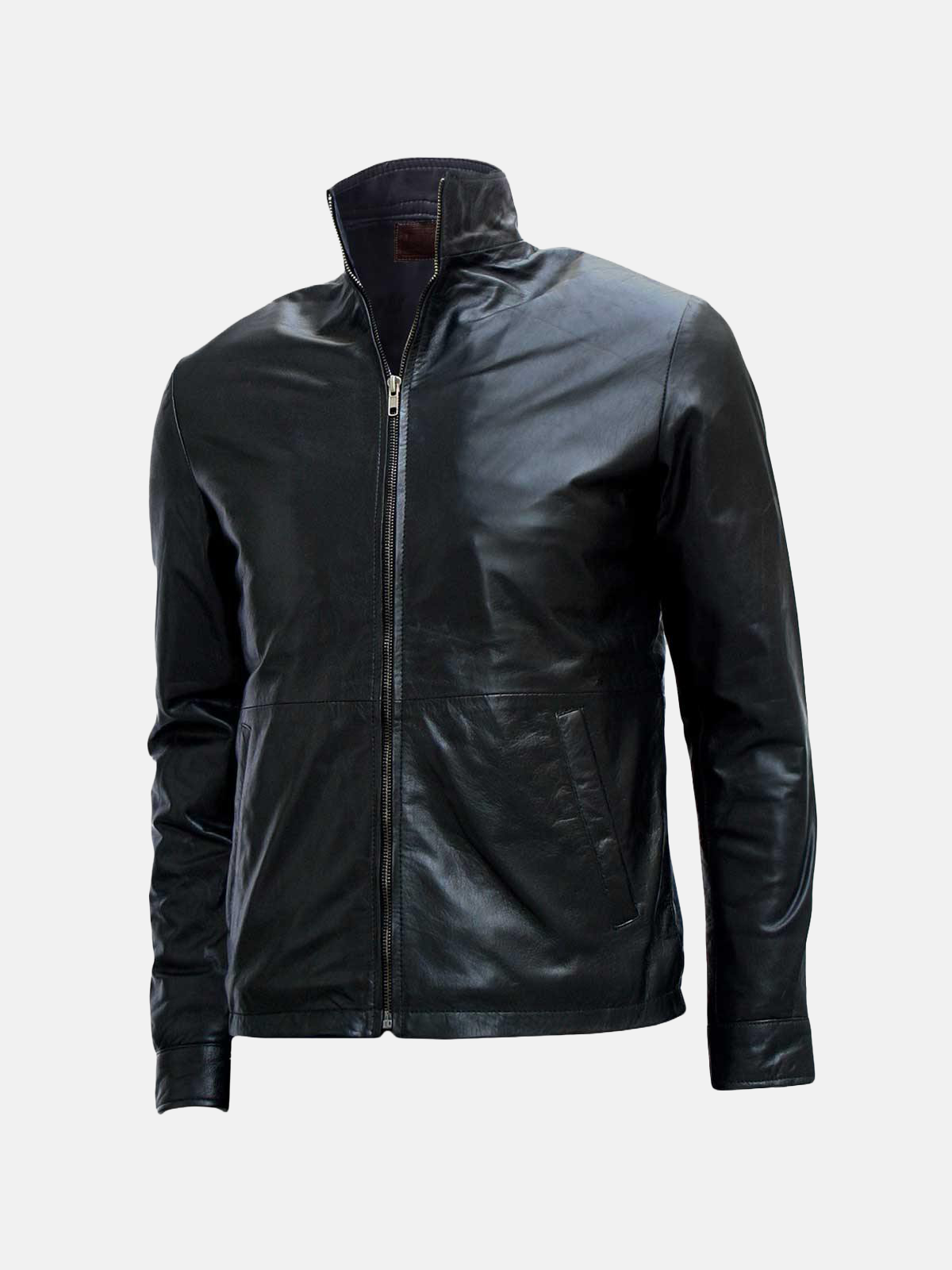 Men's Biker Black Leather Jacket