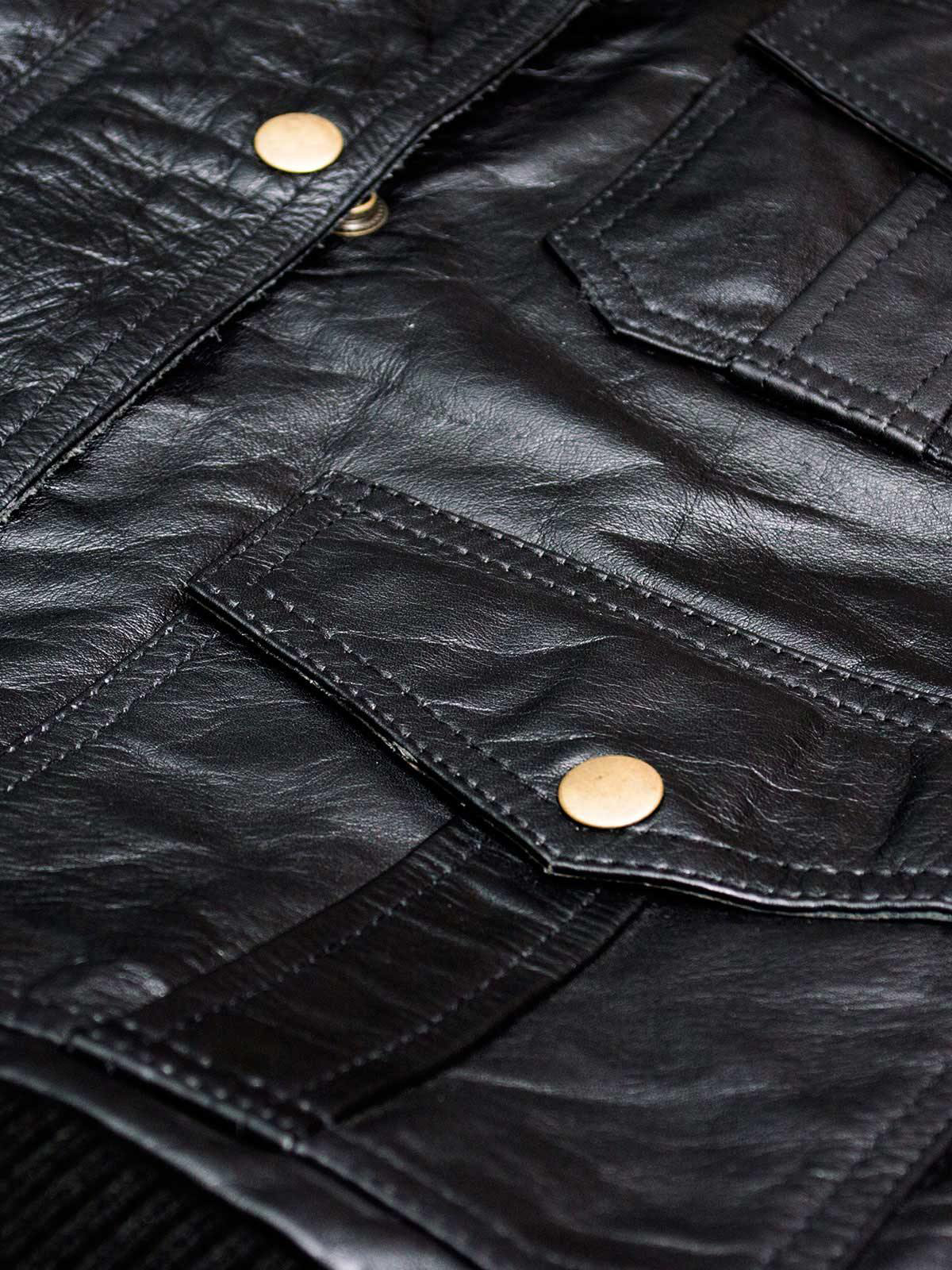 Women's Classic Black Bomber Leather Jacket