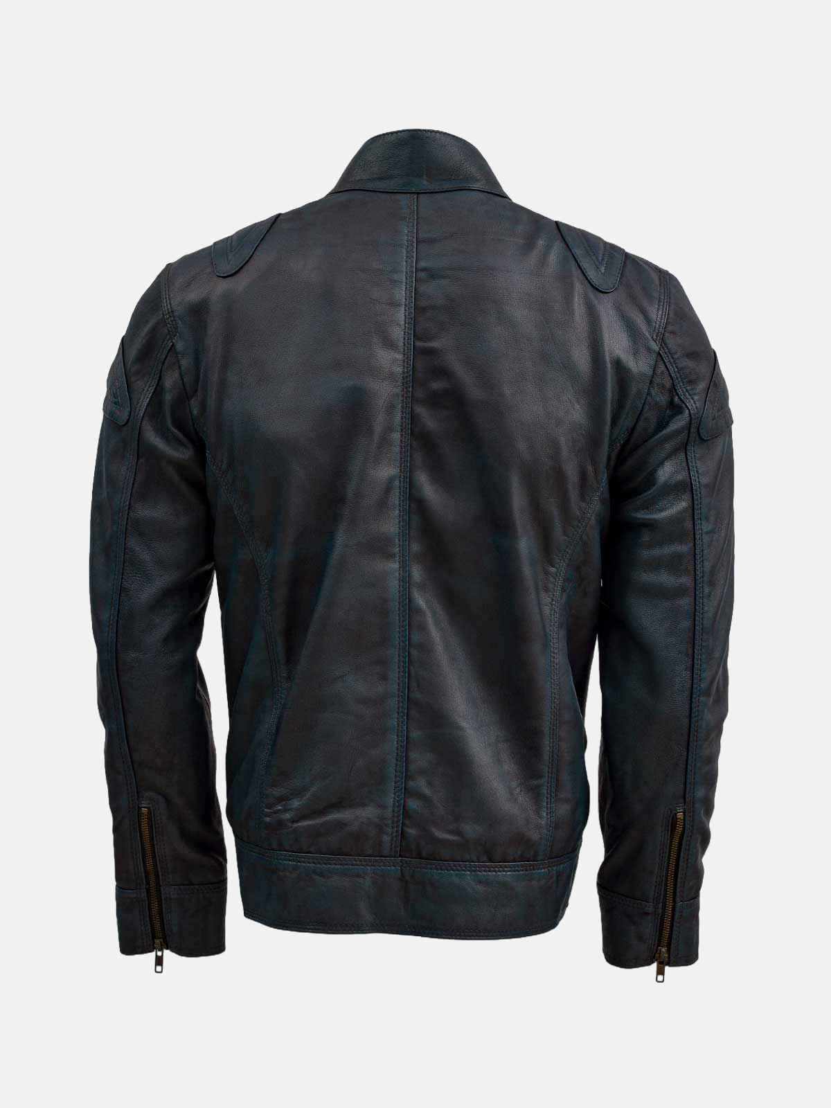 Men's Black Waxed Leather Jacket