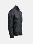 Men's Black Waxed Leather Jacket