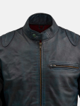 Men's Black Waxed Leather Jacket