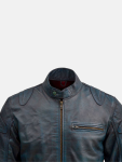 Men's Black Waxed Leather Jacket
