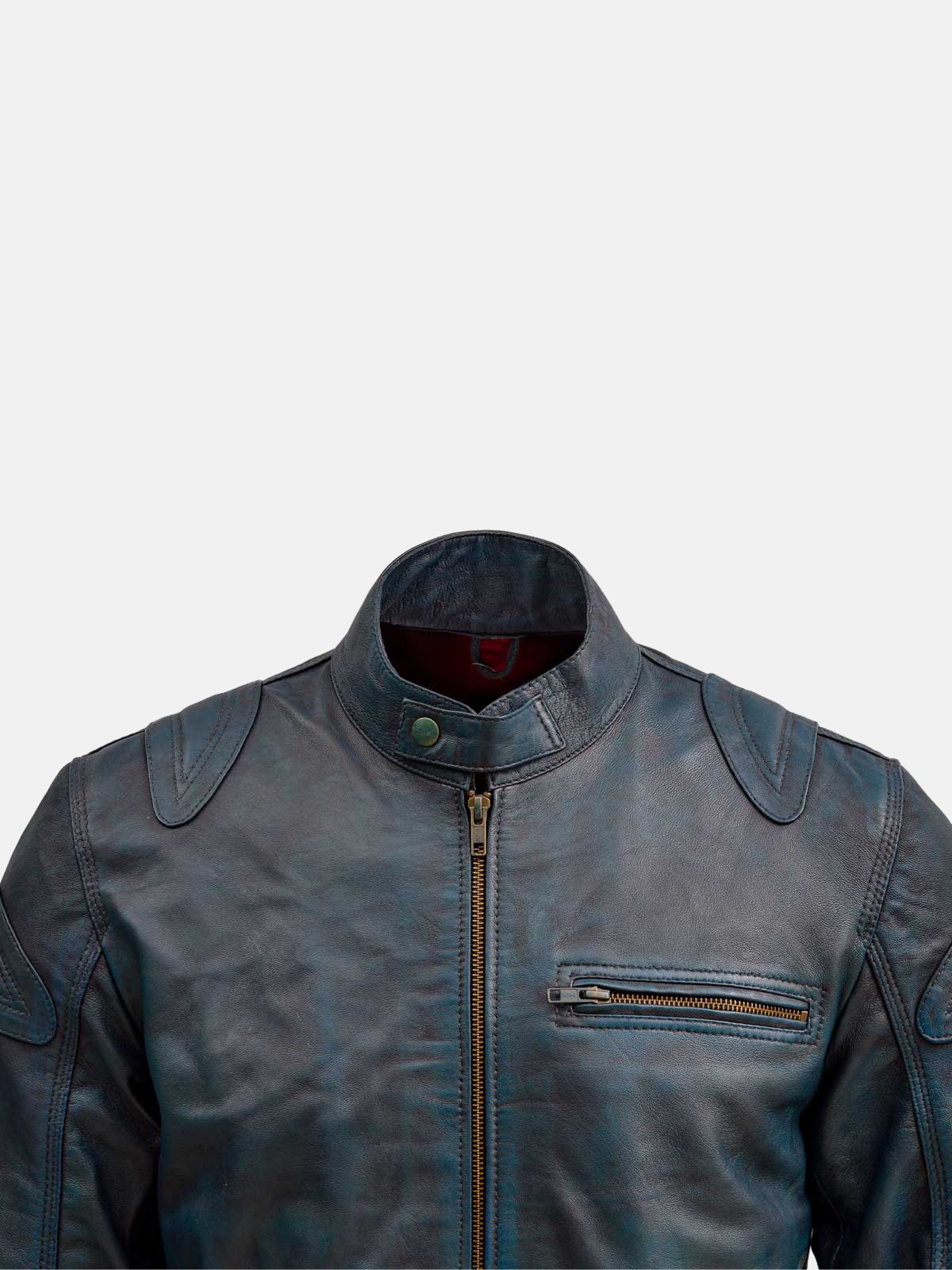 Men's Black Waxed Leather Jacket