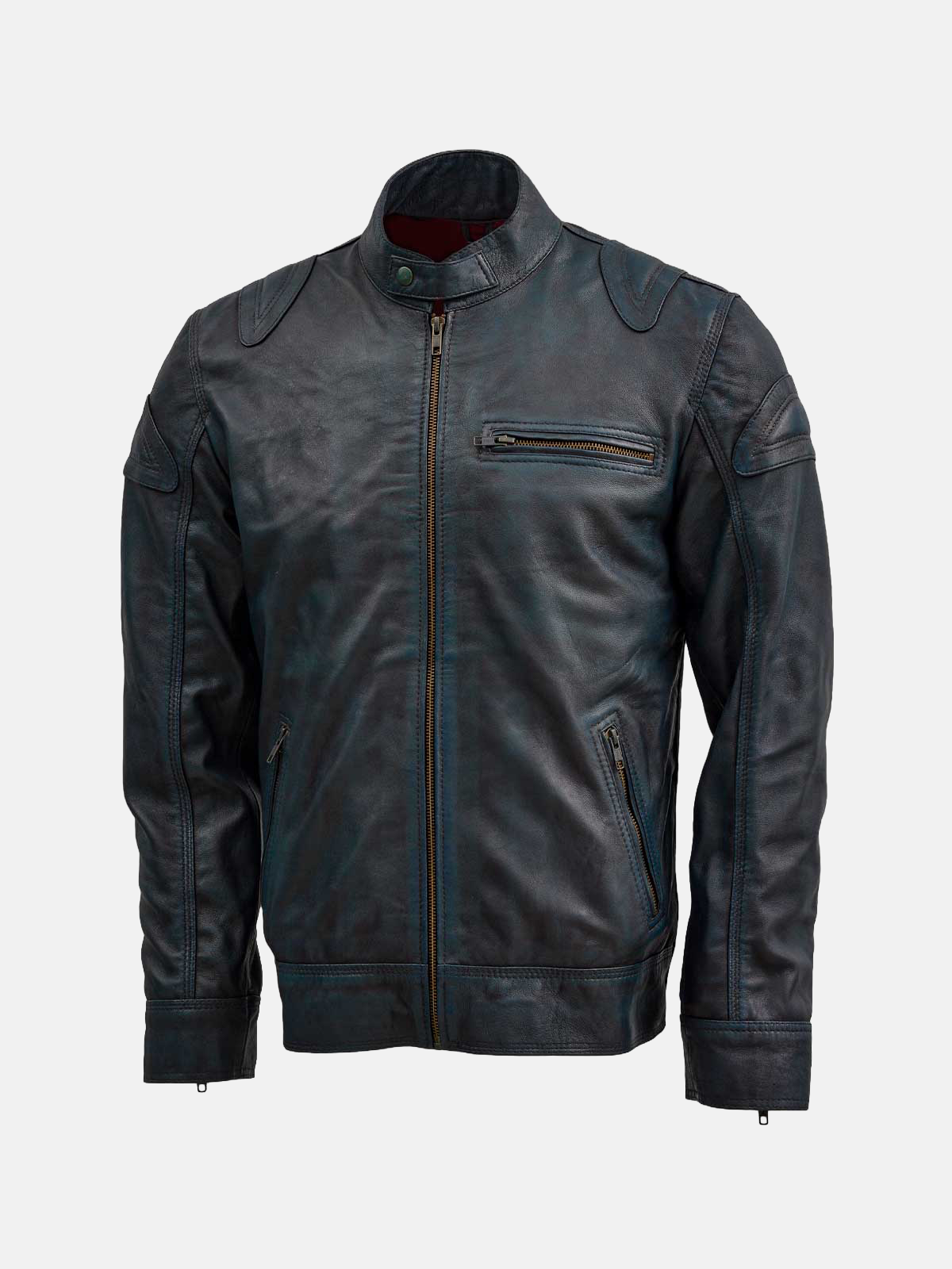 Men's Black Waxed Leather Jacket