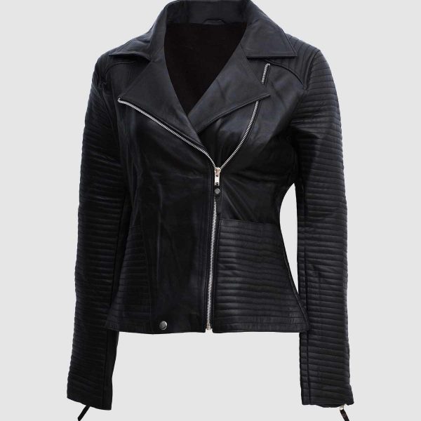 Women's Classic Black Biker leather Jacket