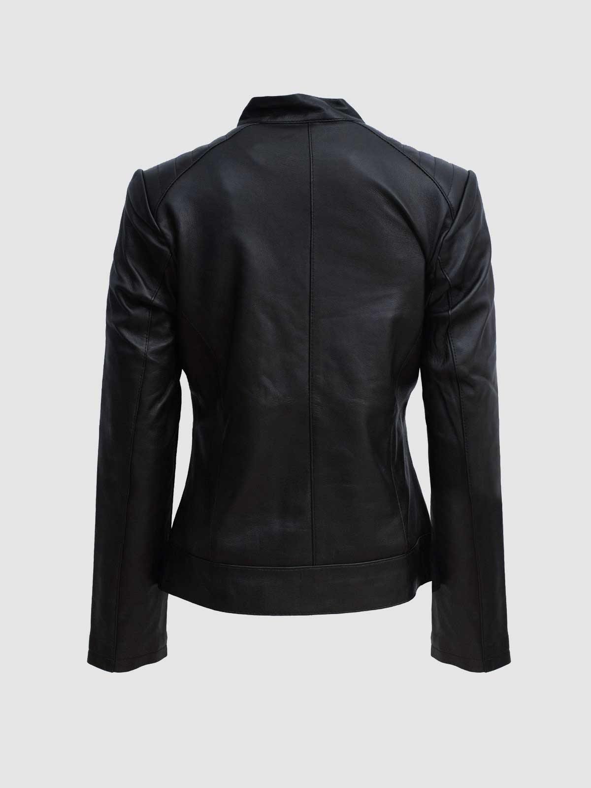 Women's Classic Black Biker leather Jacket