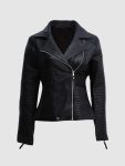 Women's Classic Black Biker leather Jacket