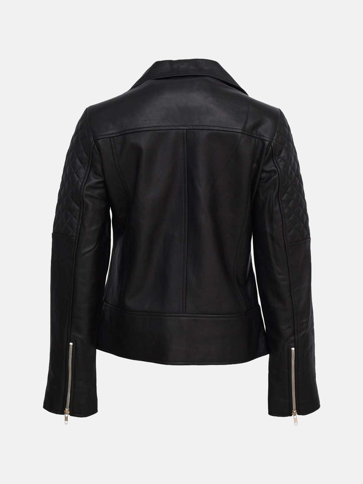 Women's Elegant Black Leather Jacket