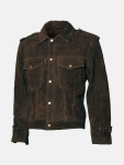 Men's Brown Suede Leather Jacket