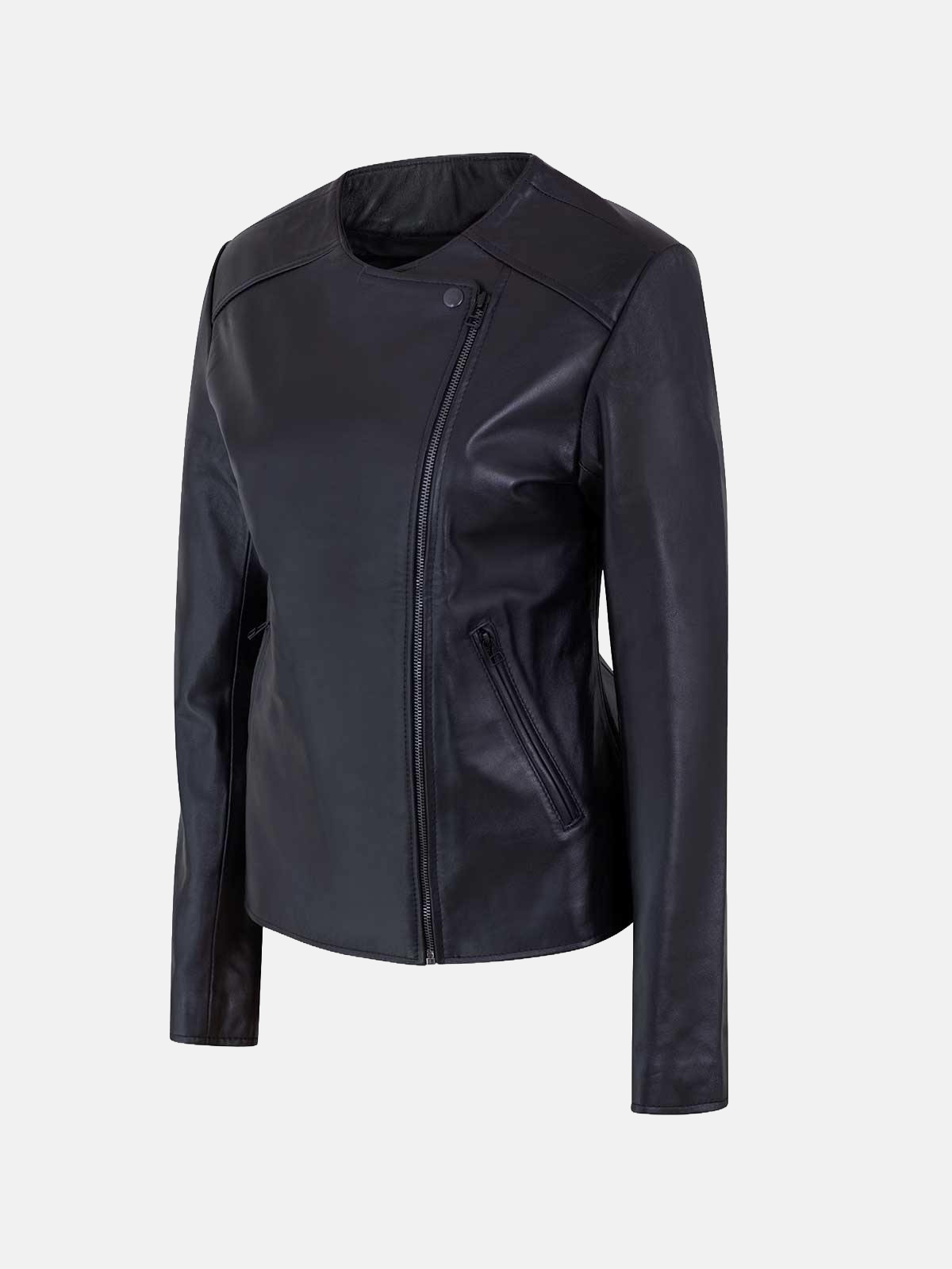 Women's Biker Moto Leather Jacket