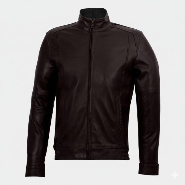 Men's Kalash Brown Motorcycle Biker Leather Jacket