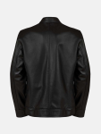 Men's 4 Pocket Black Leather Jacket