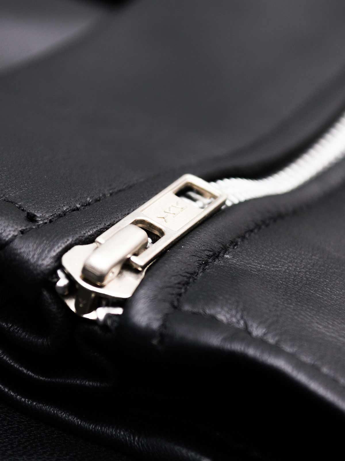 Women's Black Leather Biker Jacket