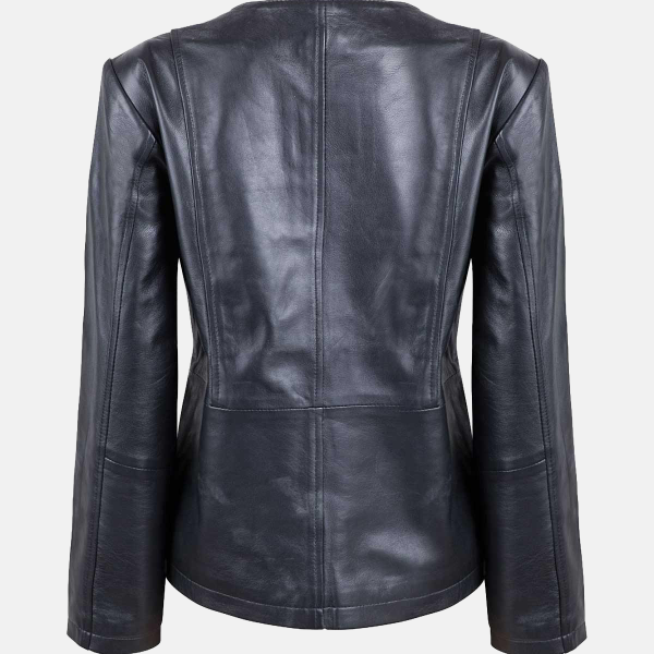 ladies-collarless-sheepskin-leather-biker-jacket-5