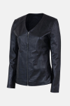Women's Leather Biker Jacket