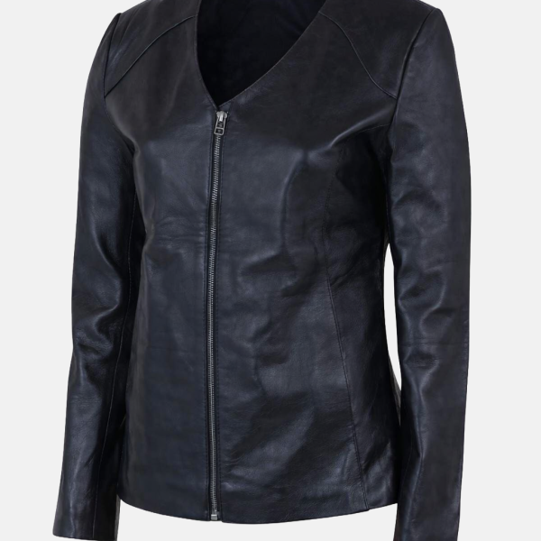 Women's Leather Biker Jacket