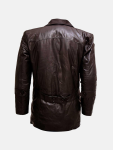Men's Brown Leather Blazer