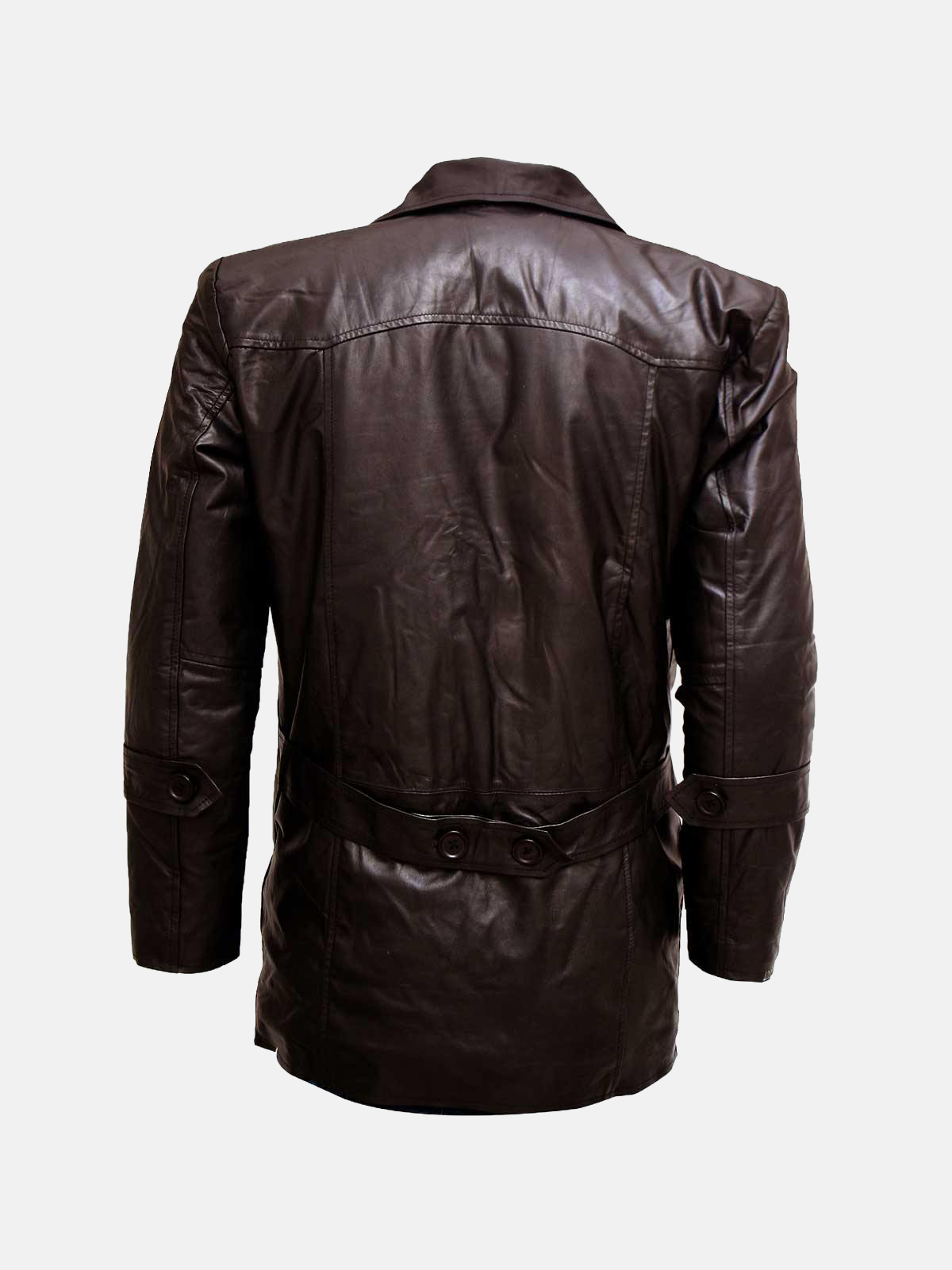 Men's Brown Leather Blazer