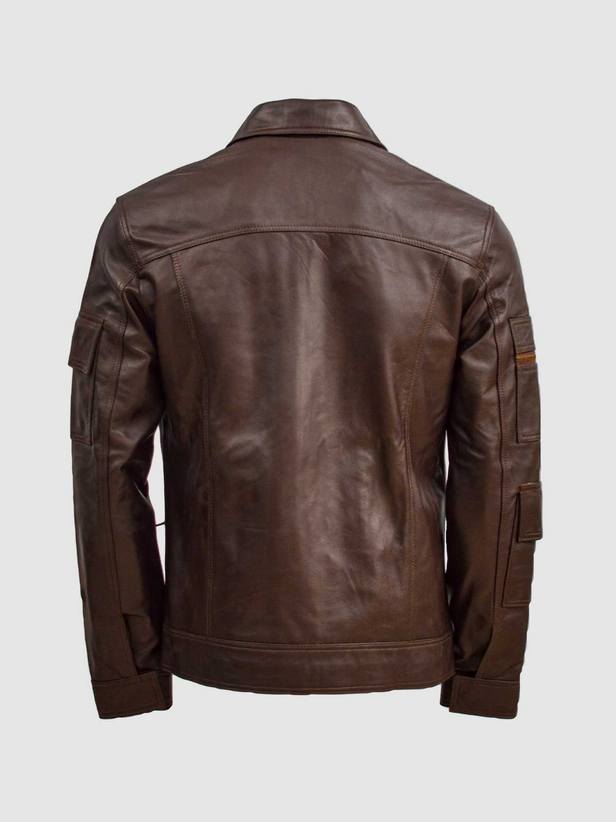 Men’s Brown Classic Biker Leather Jacket