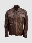 Men’s Brown Classic Biker Leather Jacket