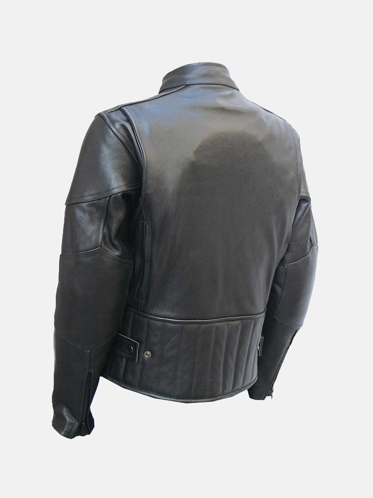 Men's Black Motorcycle Leather Biker Jacket