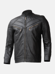 Men's Classic Black Leather Jacket