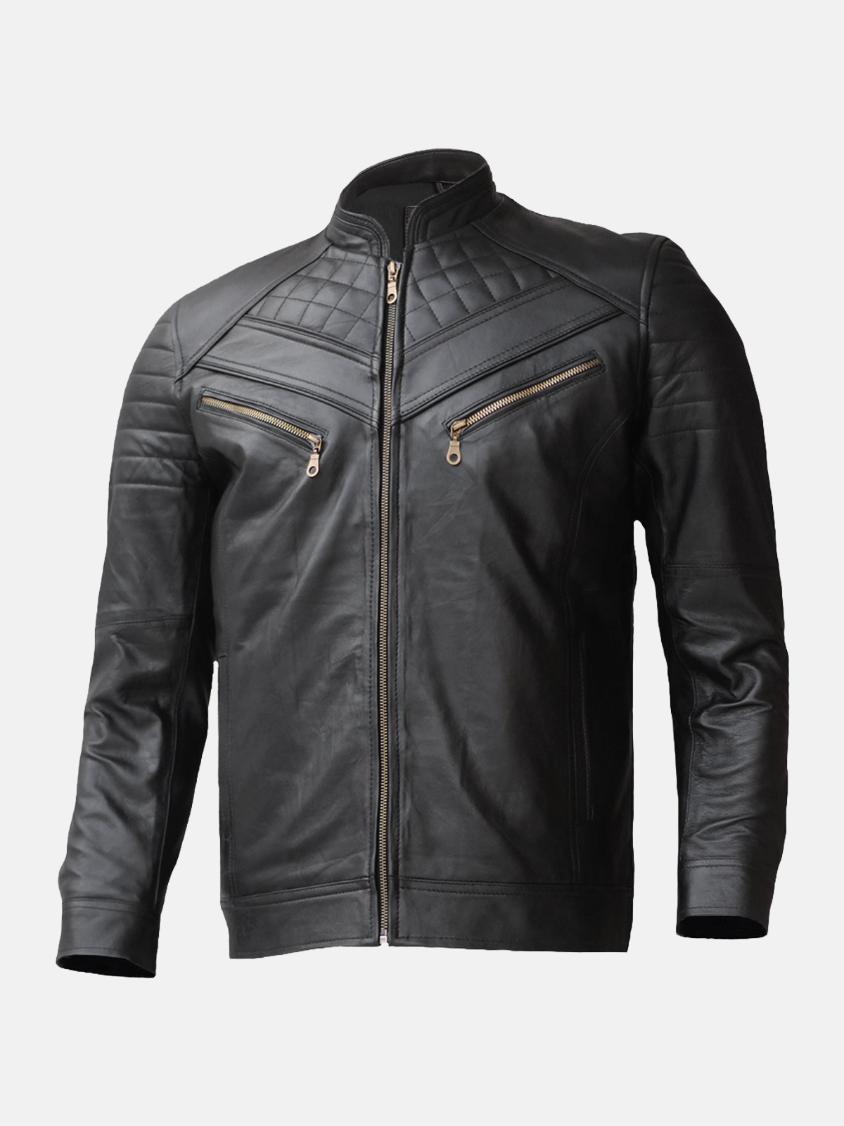 Men's Classic Black Leather Jacket